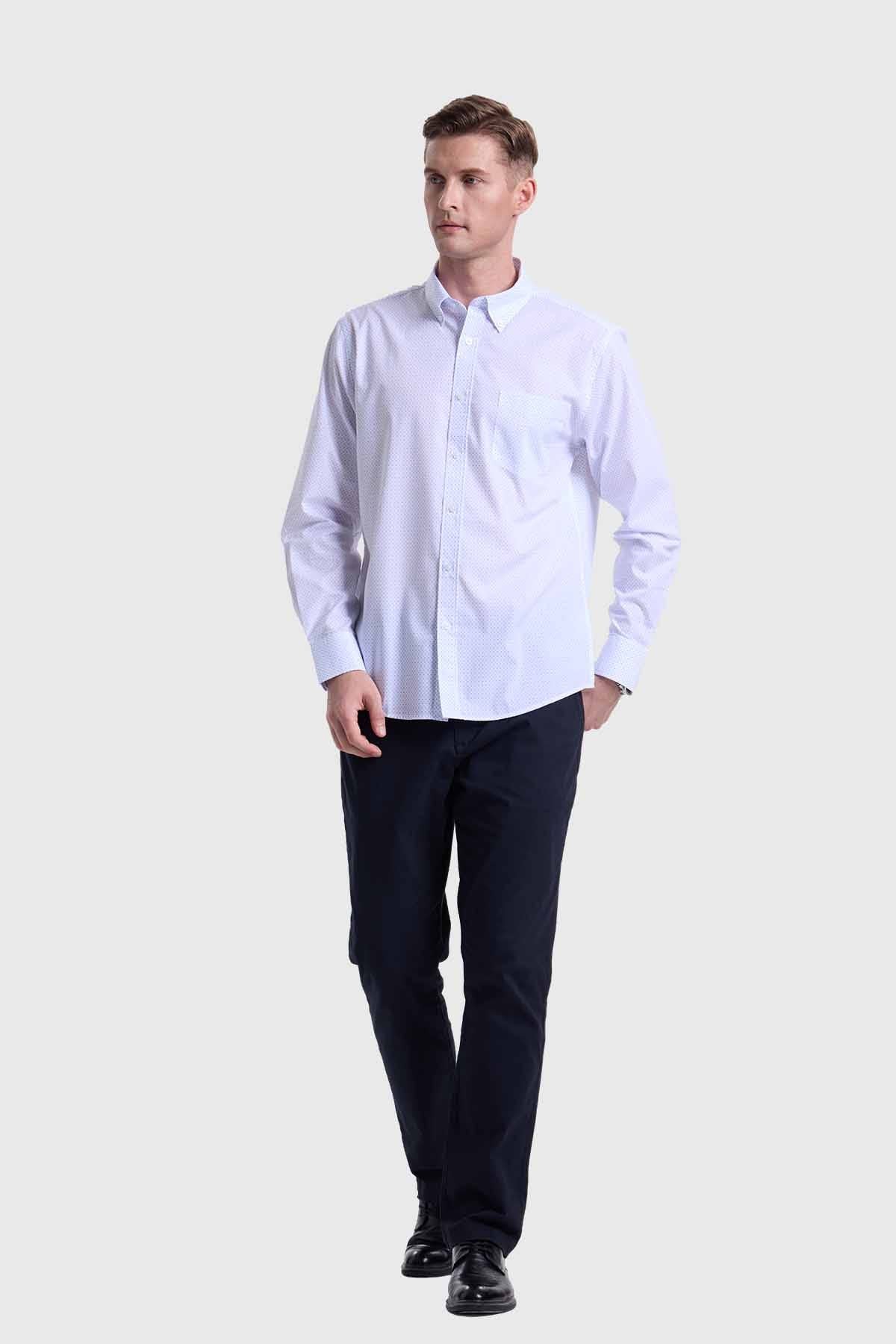 Camisa Hombre Fantasía Azul