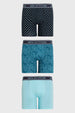 Boxer Hombre Tripack Estampado Verde