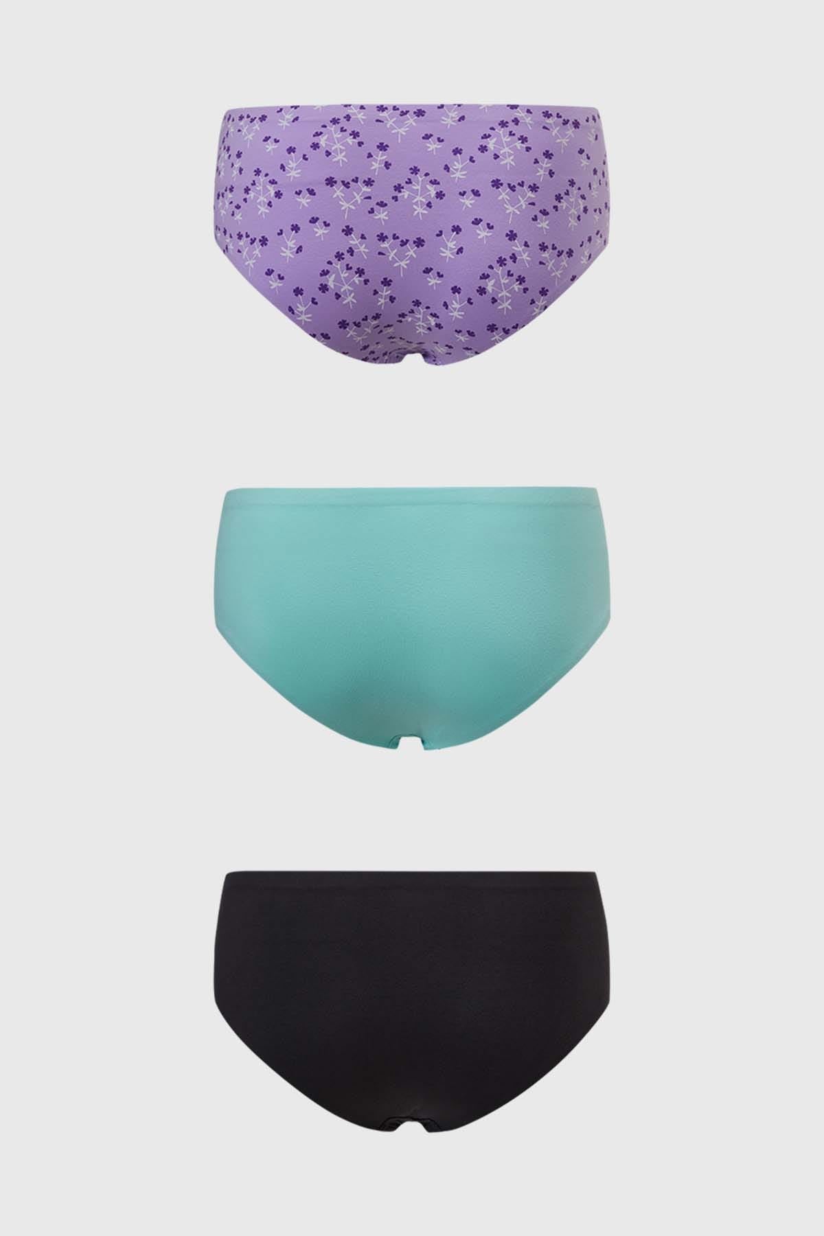 Calzón Mujer Tripack Pantaleta Lila