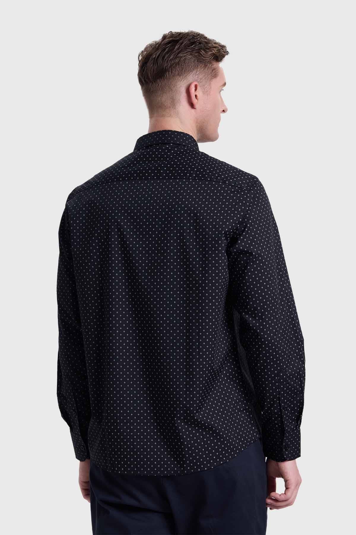 Camisa Hombre Fantasía Negro