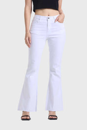 Jeans Mujer Flare Monse Blanco