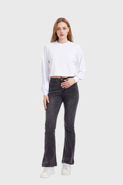 Sweater Mujer Crop Blanco