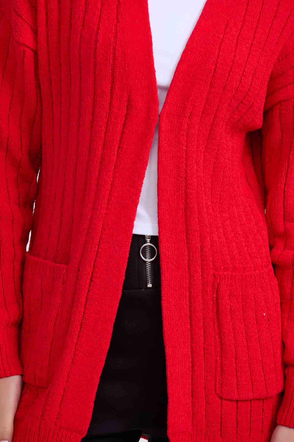 Sweater Mujer Tapado Rojo