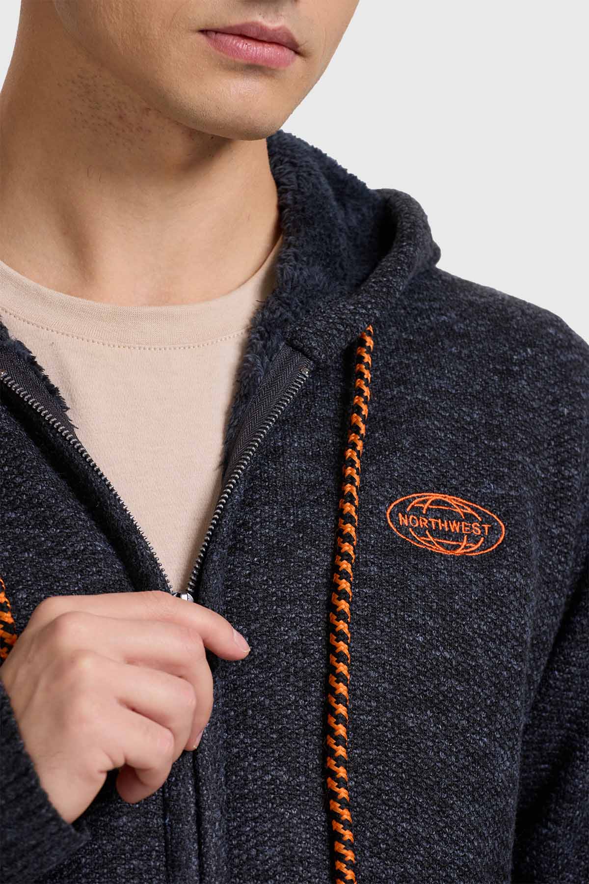 Polerón Hombre Con Polar Negro