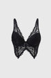 Sostén Mujer Bralette Copa Encaje Negro
