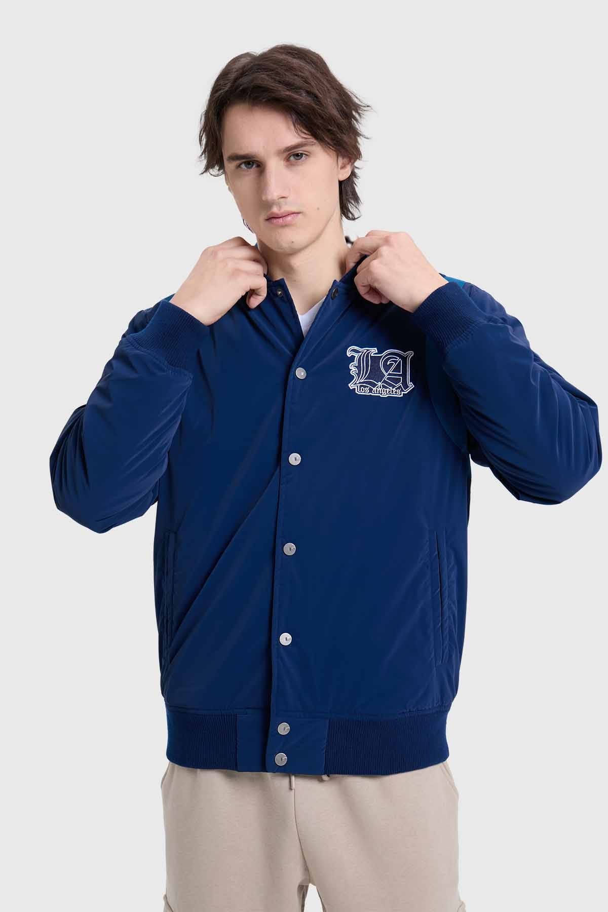 Chaqueta Hombre Bomber Azul