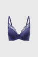 Sostén Mujer Copa Con Detalle Azul