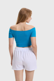 Polera Mujer Bardot Azul