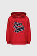 Polerón Niño Oversize Print Rojo