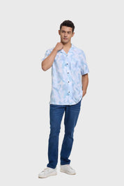Camisa Hombre Marmolado Blanco