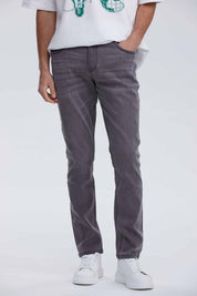 Jeans Hombre Slim Gris