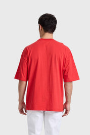 Polera Hombre Oversize Rojo