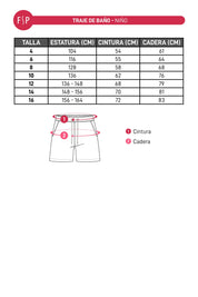 Short De Baño Niño Superman Rojo