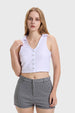 Polera Mujer Abotonada Blanco