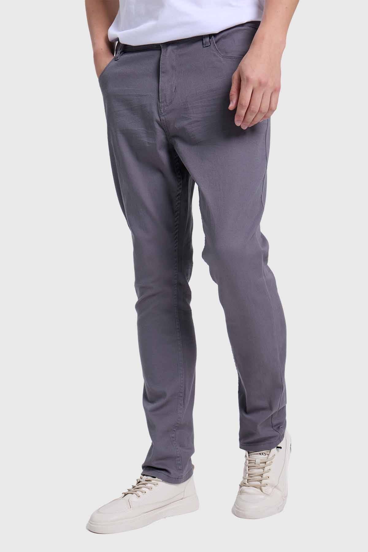 Jeans Hombre Slim Gris