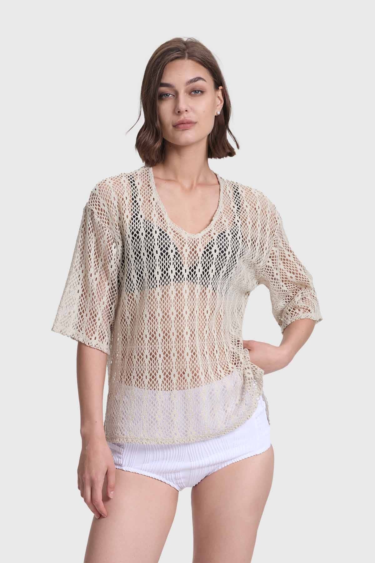 Polera Mujer Beige