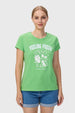 Polera Mujer Básica Print Verde Menta