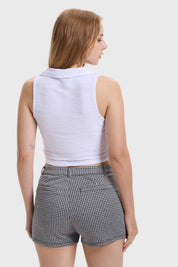 Polera Mujer Abotonada Blanco