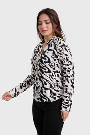 Blusa Mujer Abotonada Arena