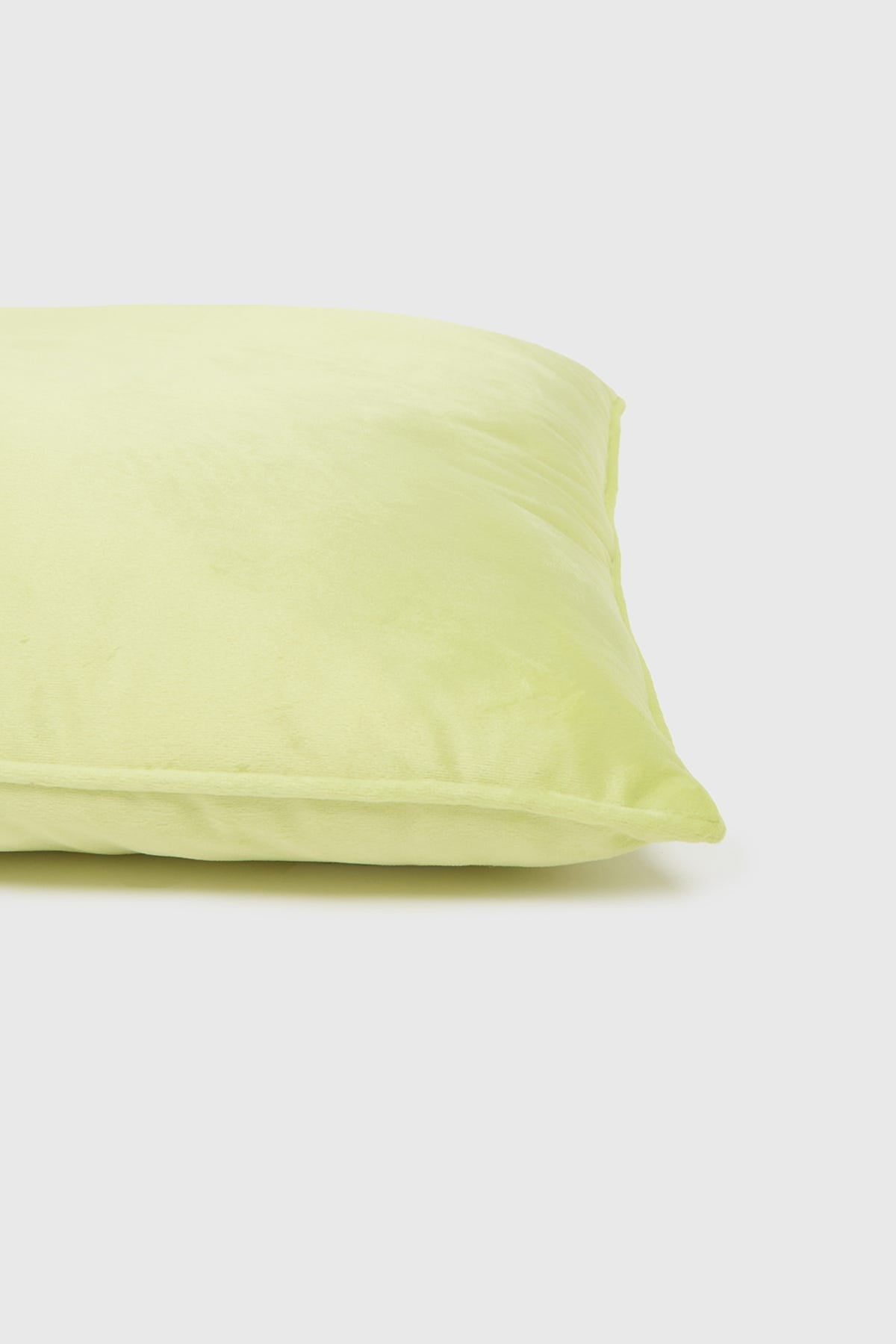 Cojín Unisex Velvet Liso Verde Limon