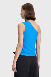 Polera Mujer Asimétrico Azul