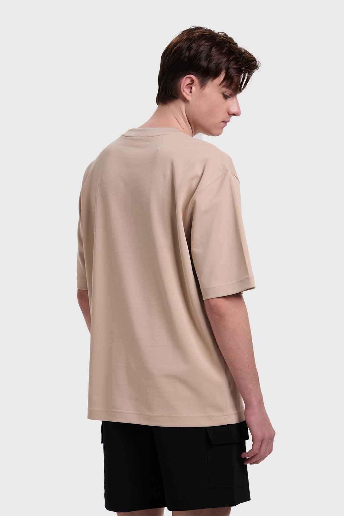 Polera Hombre Loose Fit Beige