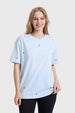 Polera Mujer Ojetillos Celeste