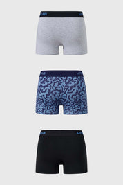 Boxer Hombre Tripack Gris