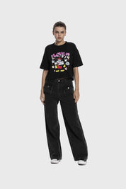 Polera Mujer Mickey Y Sus Amigos Negro