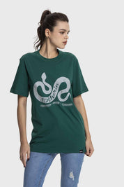 Polera Mujer Oversize Slytherin Harry Potter Verde