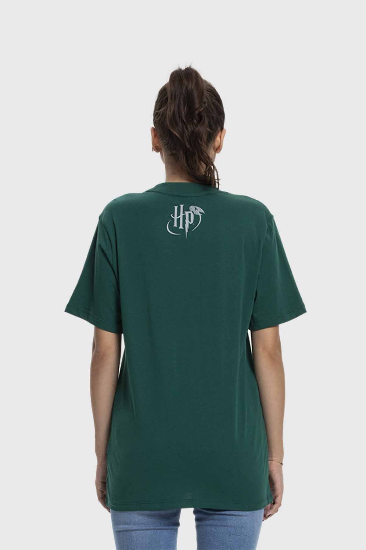 Polera Mujer Oversize Slytherin Harry Potter Verde