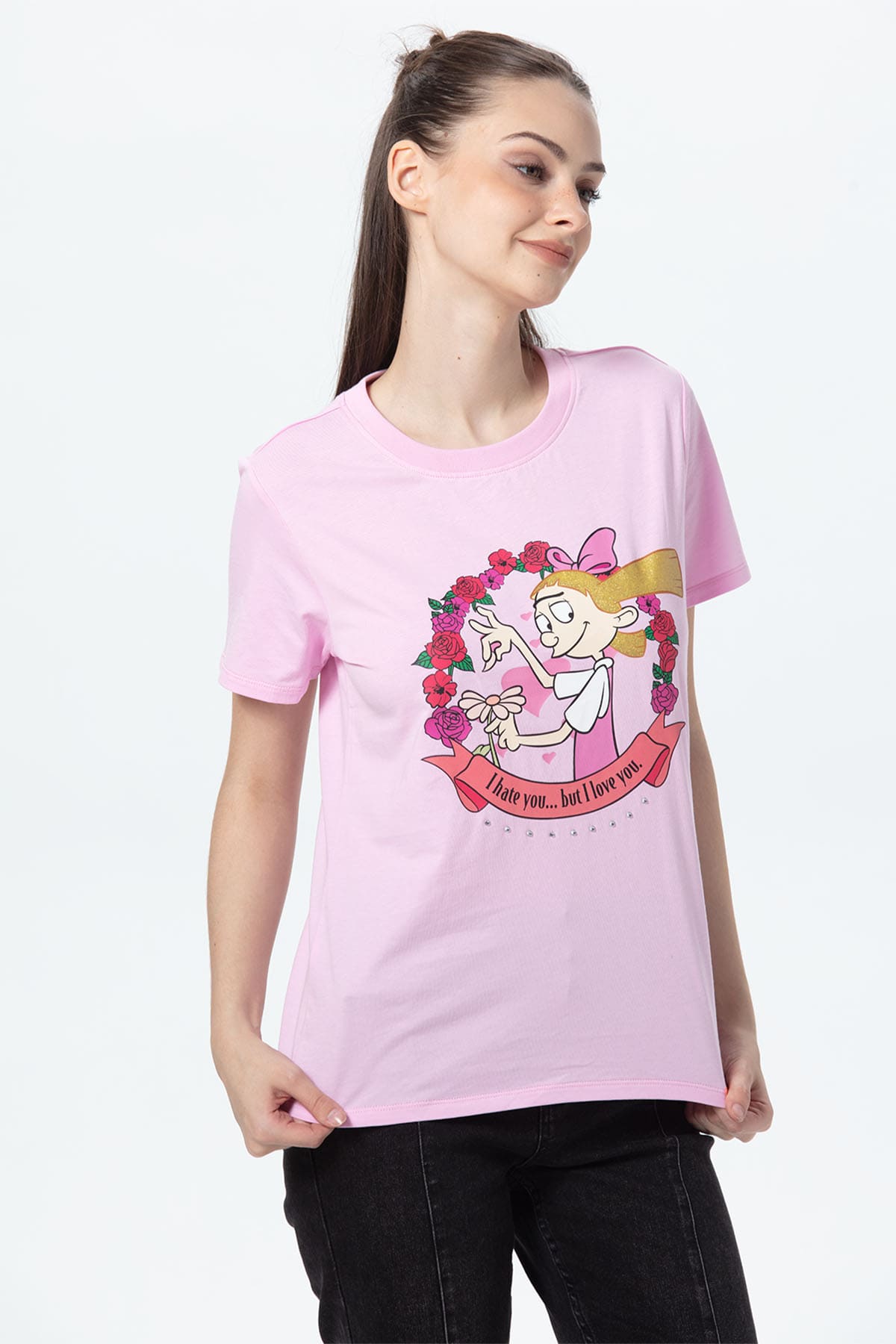 Polera Mujer Hey Arnold Rosado