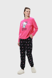 Pijama Mujer Polar Fucsia