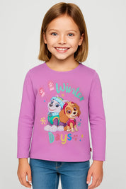 Polera Niña Paw Patrol Morado