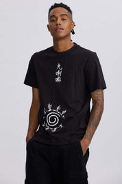 Polera Hombre Kitsune Negro