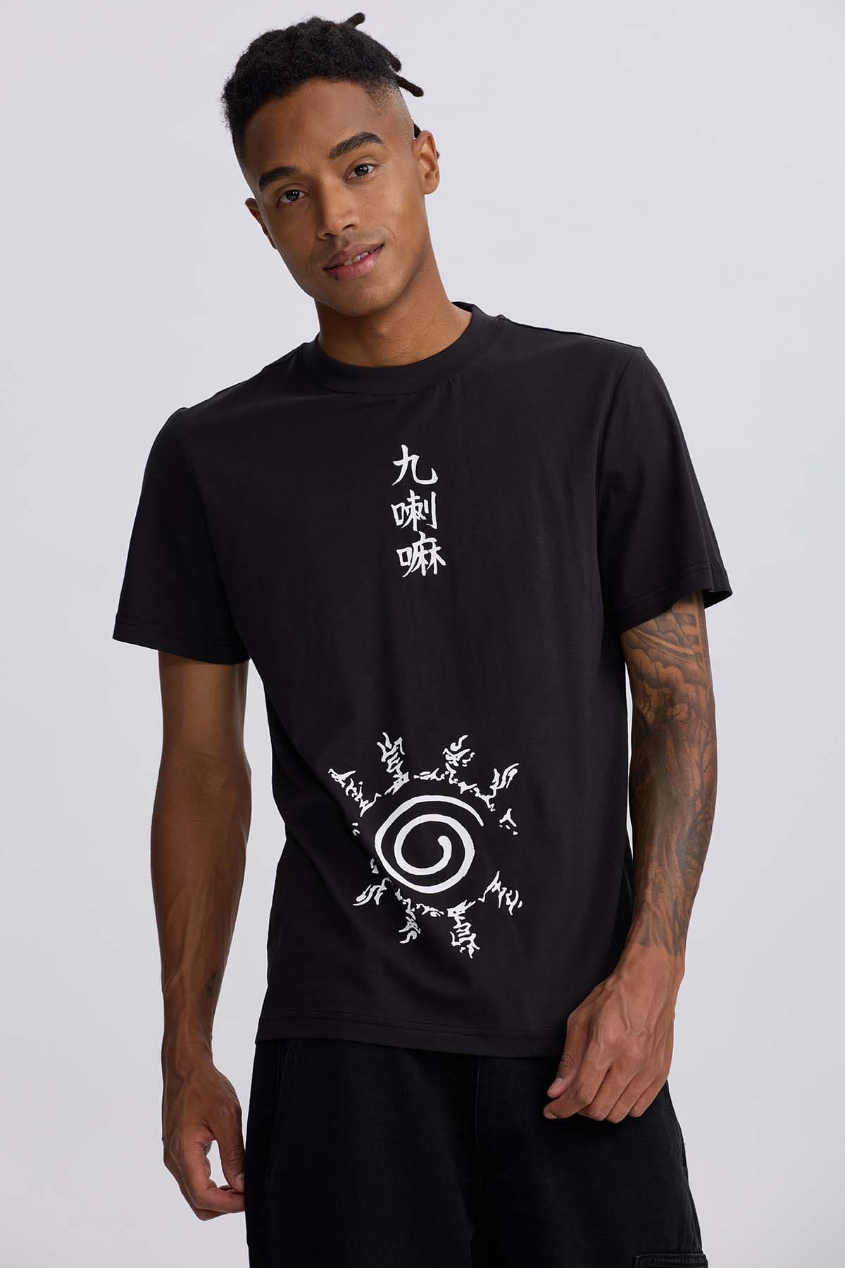 Polera Hombre Kitsune Negro