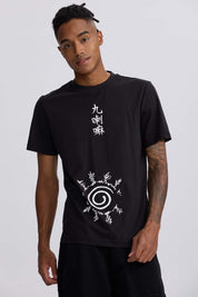 Polera Hombre Kitsune Negro