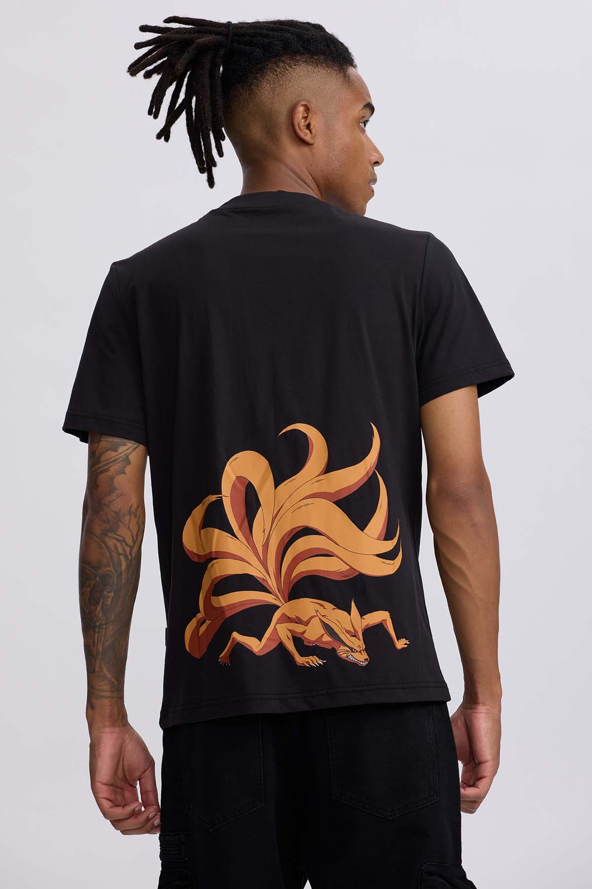 Polera Hombre Kitsune Negro