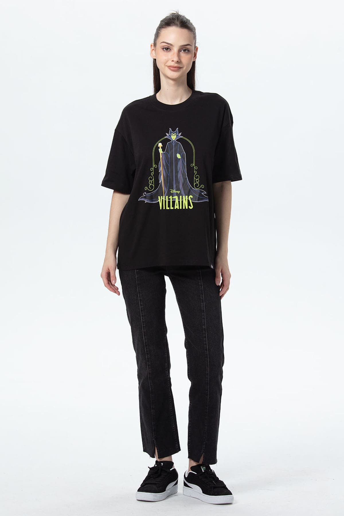 Polera Mujer Oversize Negro