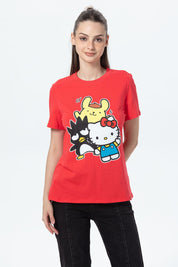 Polera Mujer Hello Kitty Rojo