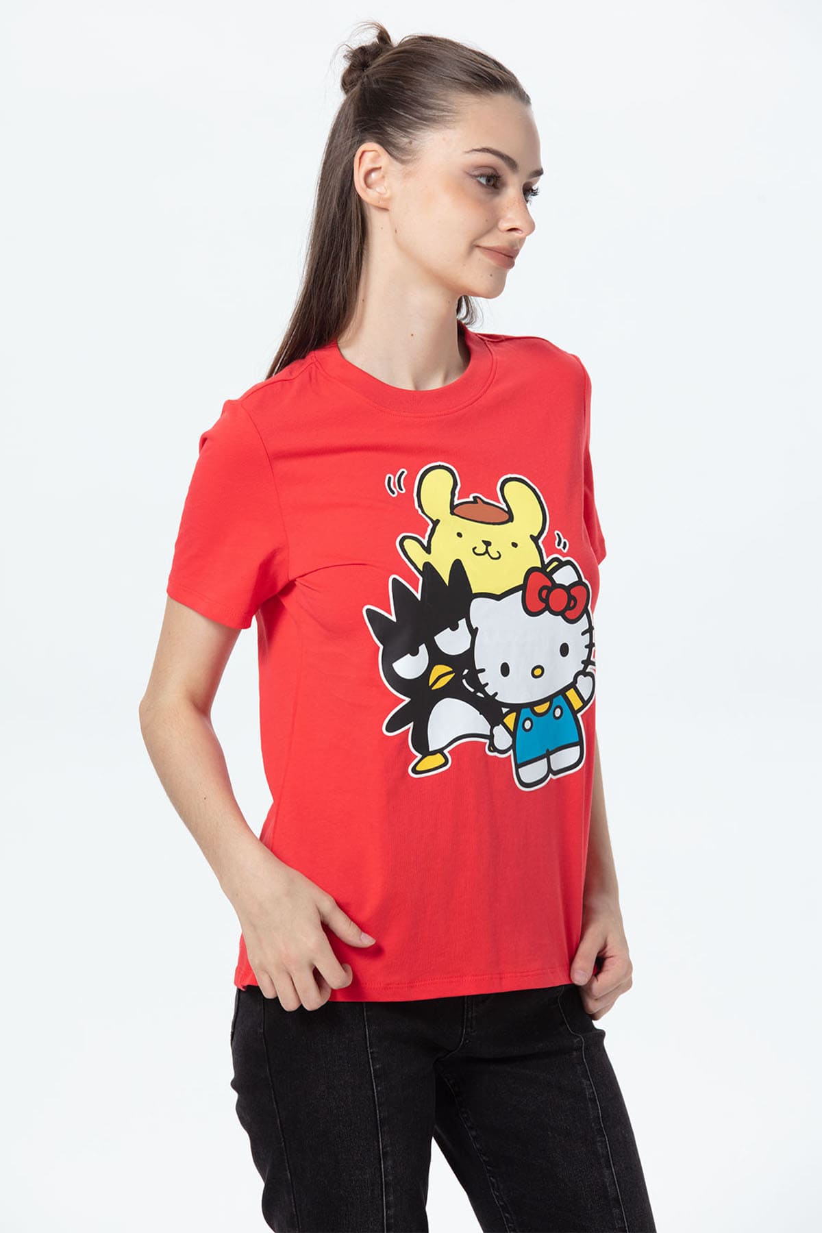 Polera Mujer Hello Kitty Rojo