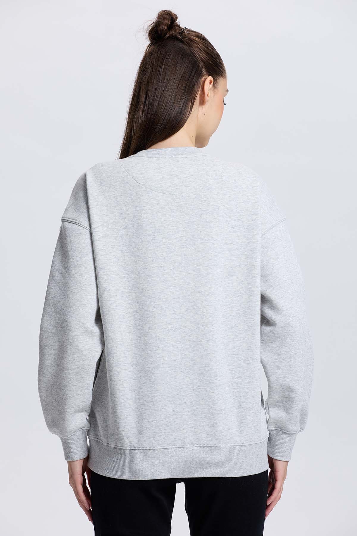 Polerón Mujer Mandalorian Gris