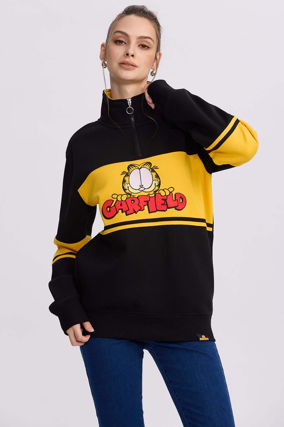 Polerón Mujer Garfield Negro