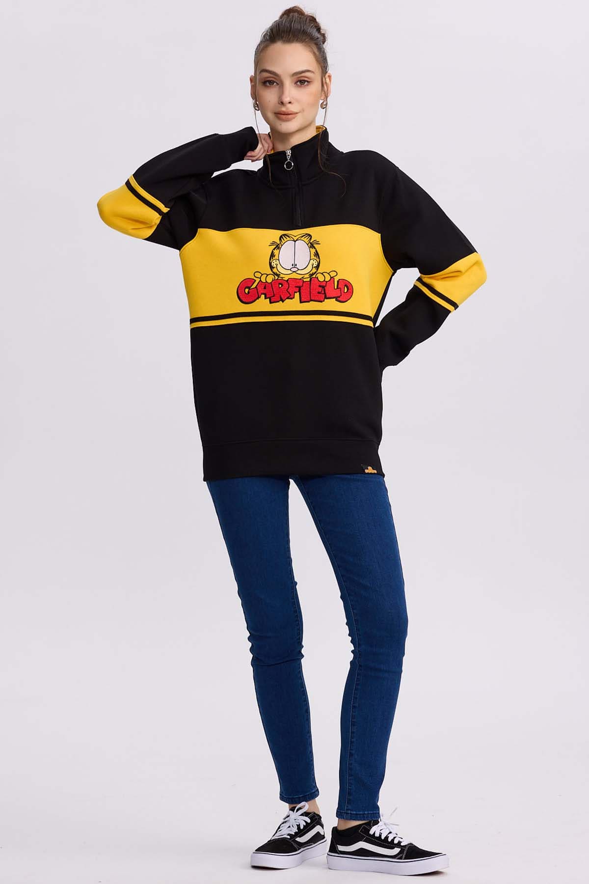 Polerón Mujer Garfield Negro