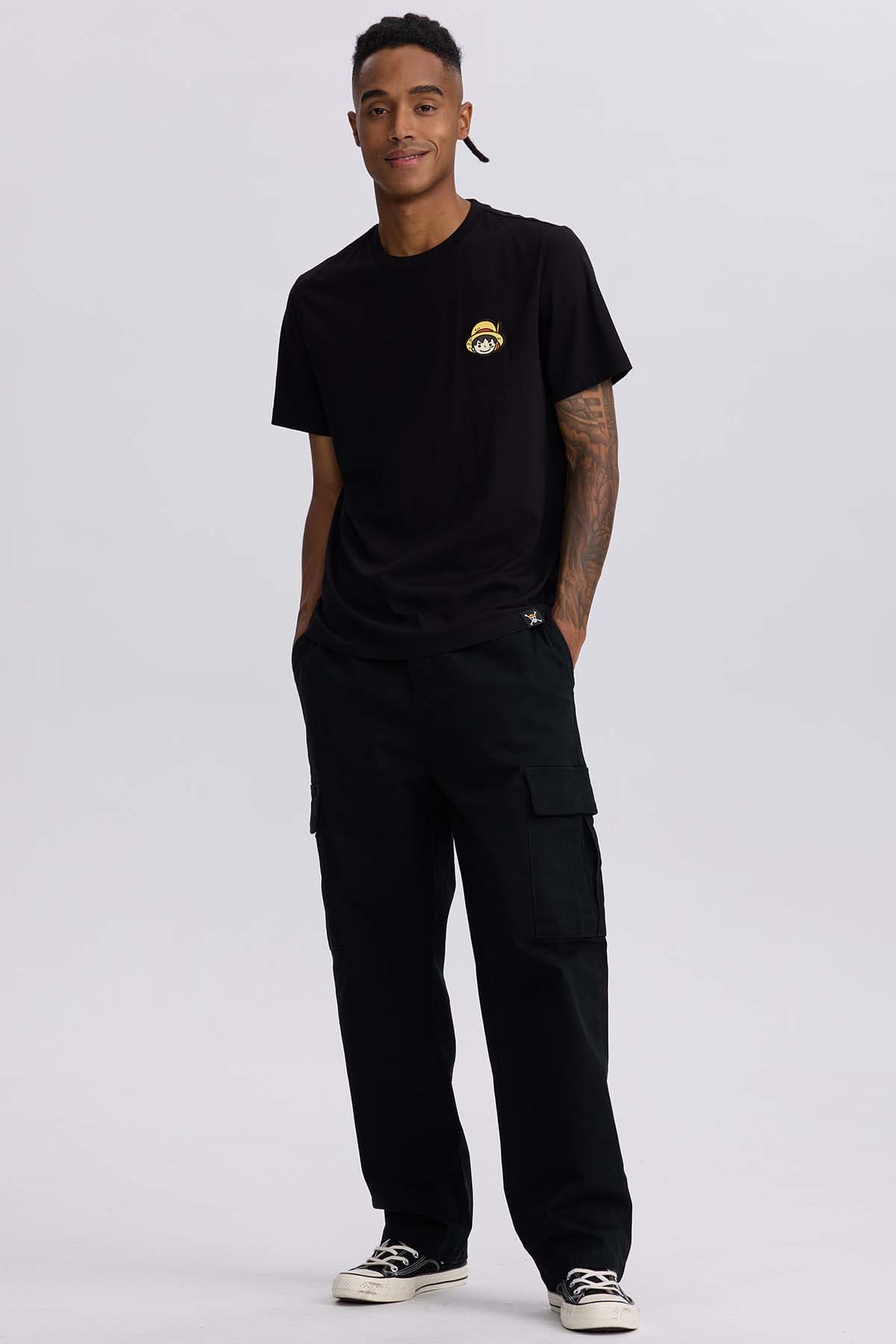 Polera Hombre One Pie Negro