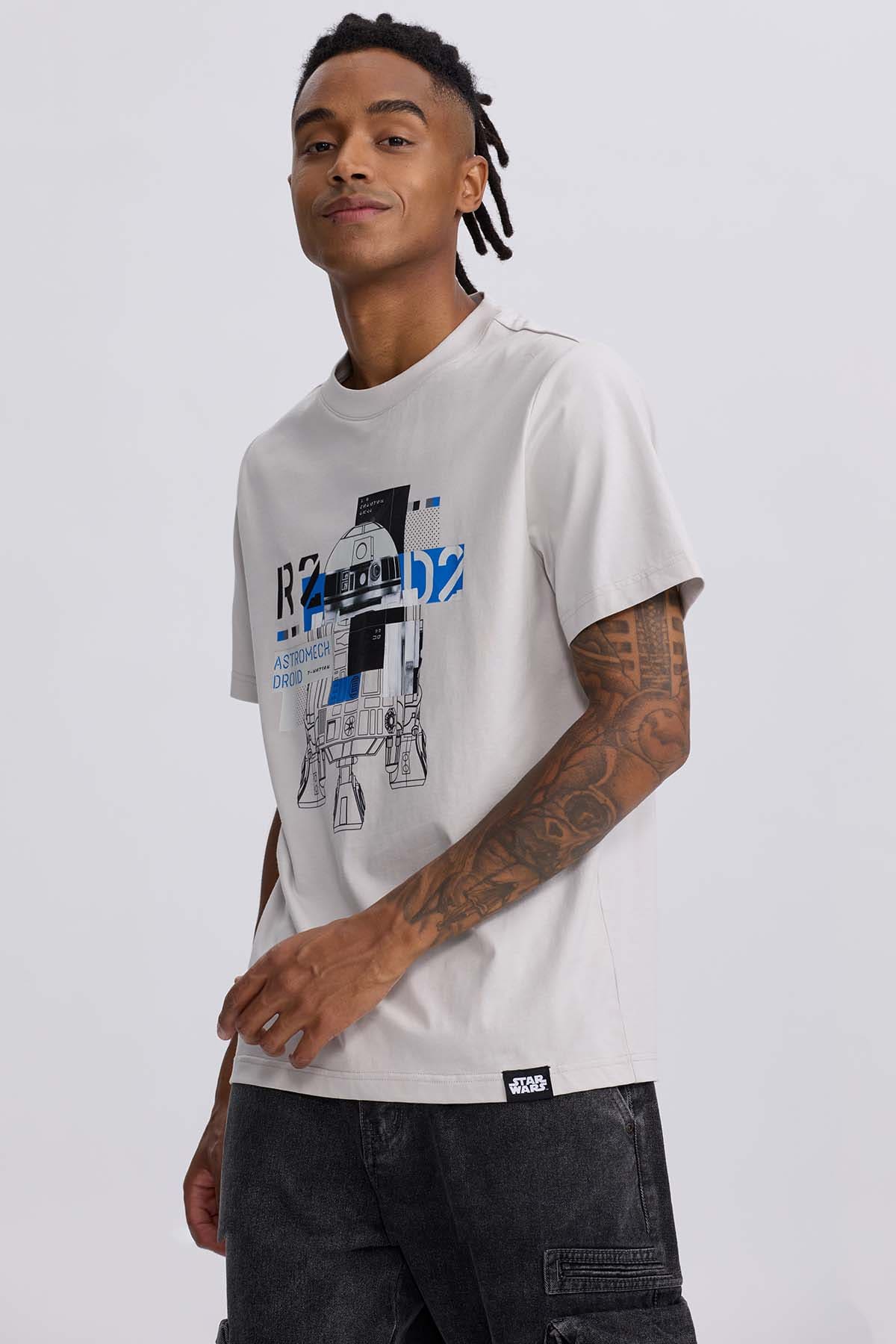 Polera Hombre Star Wars Gris