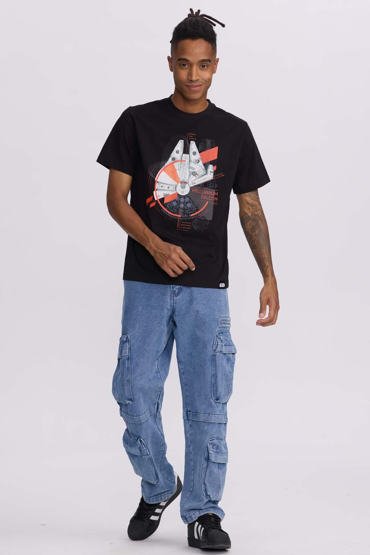 Polera Hombre Halcón Negro