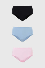 Calzón Mujer Tripack Algodón Negro