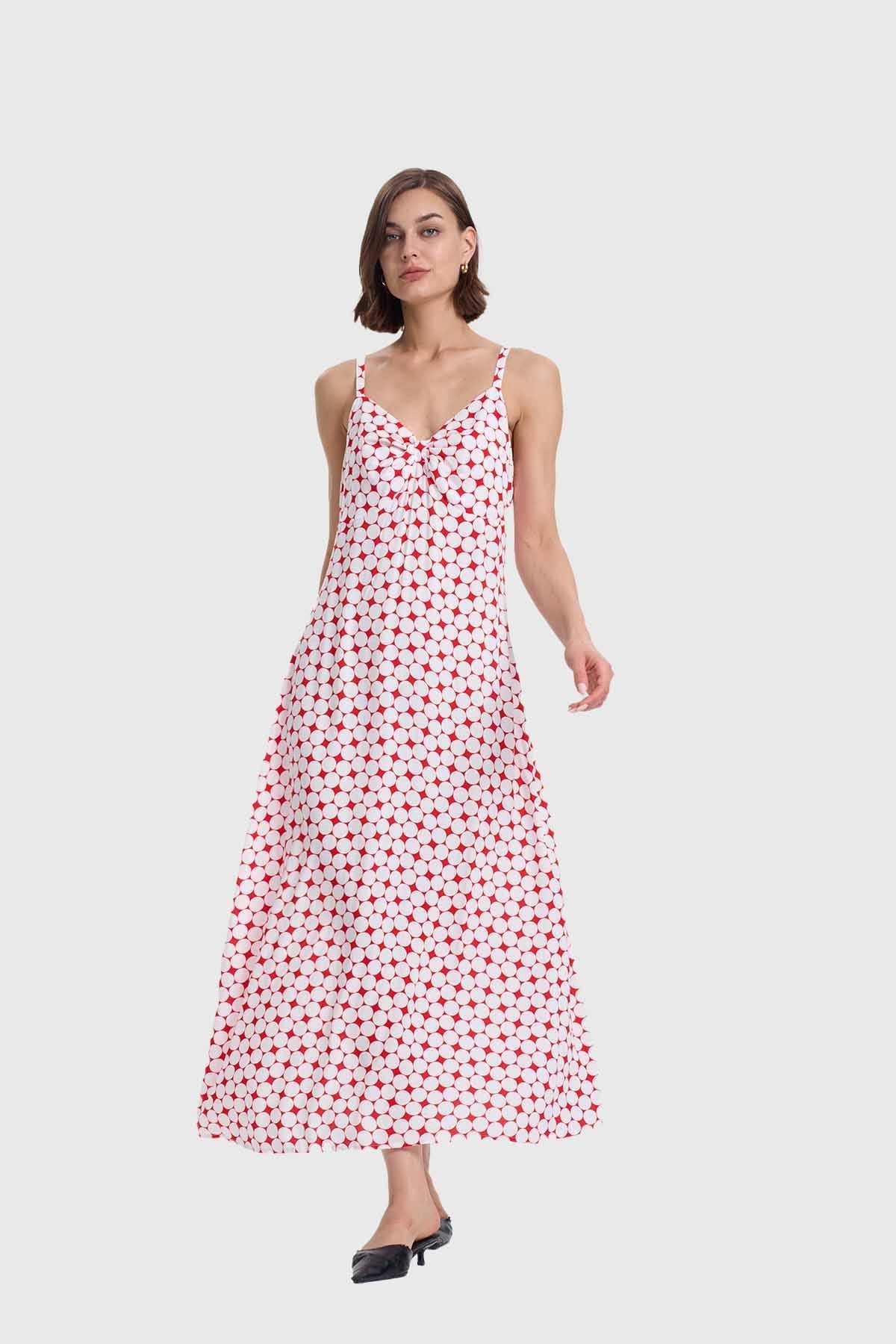 Vestido Mujer Largo Pabilo Crudo