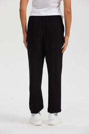 Pantalón Mujer Bombacho Puño Elástico Negro